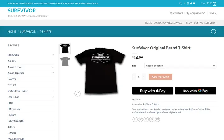 /product/surfvivor-original-brand-t-shirt — Surfvivor