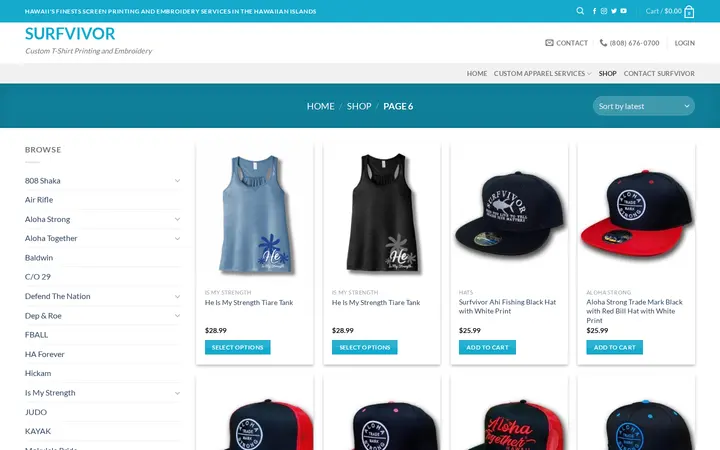 /shop/page/6 — Surfvivor