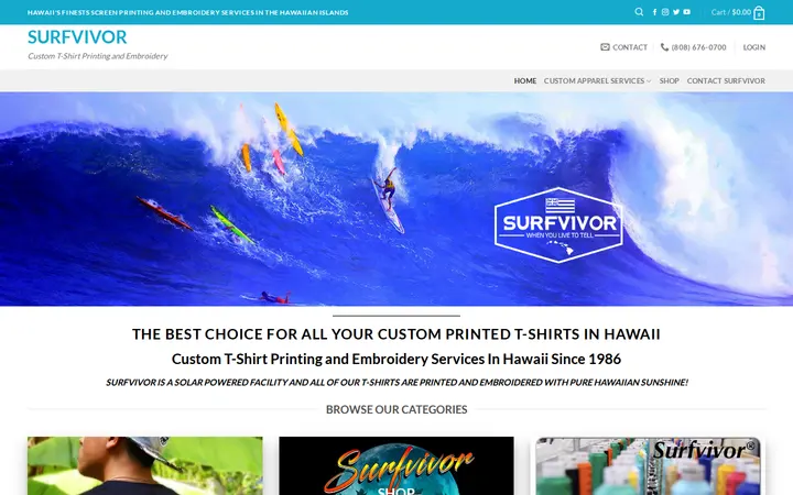 Website of Surfvivor