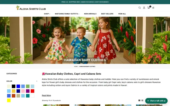 /collections/baby-clothing — Aloha Shirts Club