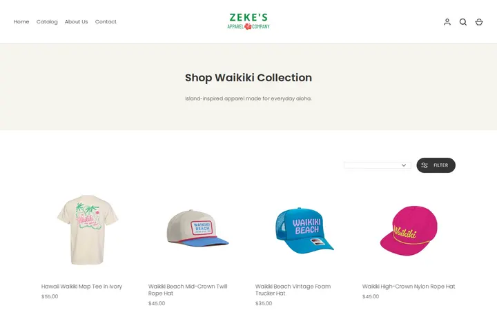 /collections/waikiki-collection — Zeke's Apparel Company