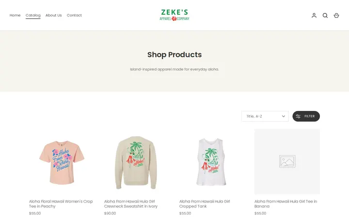 /collections/all — Zeke's Apparel Company