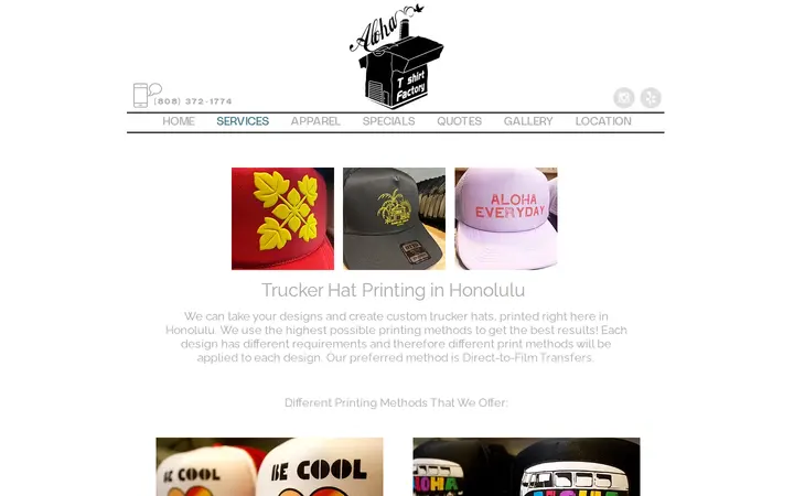 /trucker-hats-hawaii — Aloha T-Shirt Factory