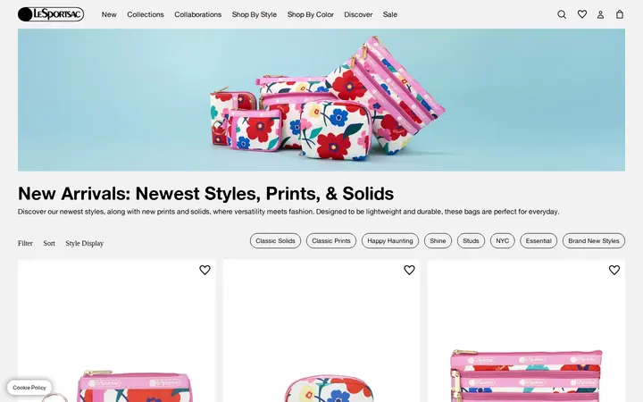 /collections/new-arrivals — LeSportsac