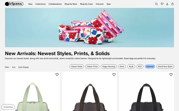 /collections/new-arrivals/essential — LeSportsac