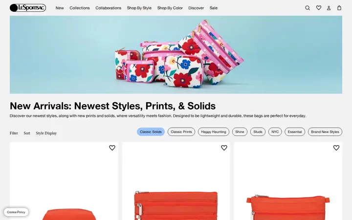 /collections/new-arrivals/classic-solids — LeSportsac