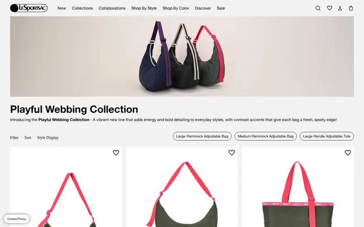 /collections/playful-webbing-collection — LeSportsac