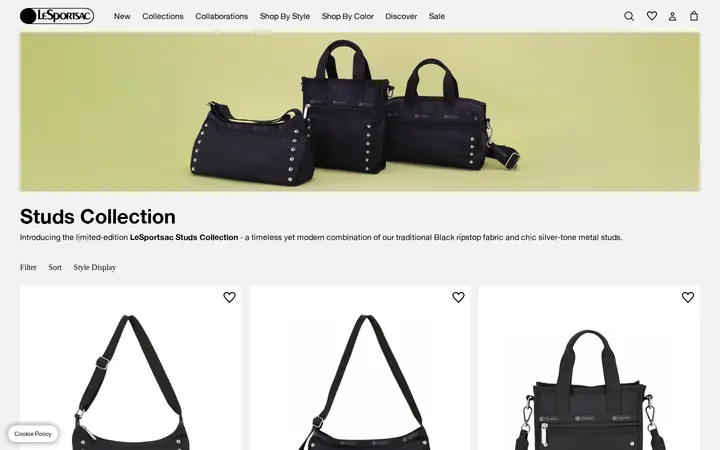 /collections/studs-collection — LeSportsac