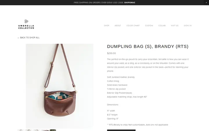 /shop/dumplingbagbrandy — Umbrella Collective