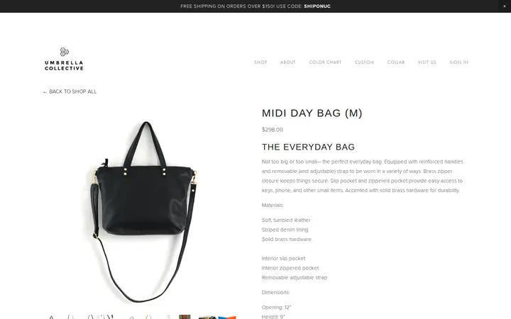 /shop/midi-day-bag — Umbrella Collective