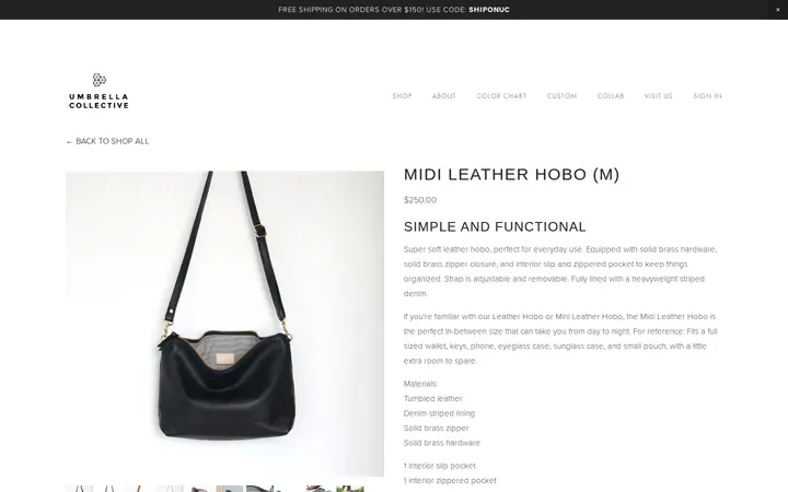 /shop/midi-leather-hobo — Umbrella Collective