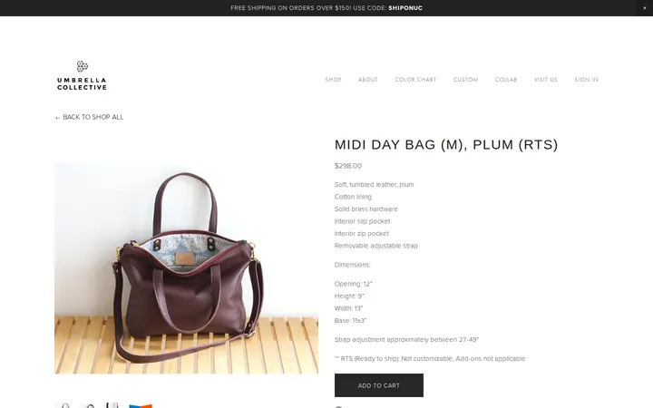 /shop/mididaybagplum — Umbrella Collective