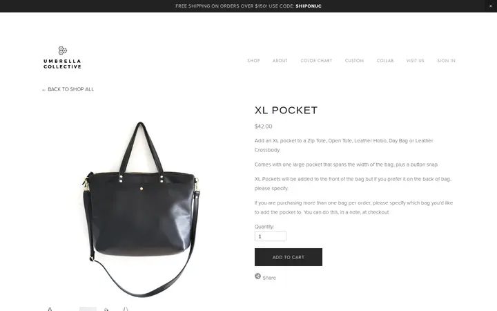 /shop/xlpocket — Umbrella Collective