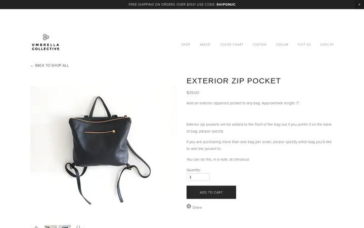 /shop/zip-pocket — Umbrella Collective