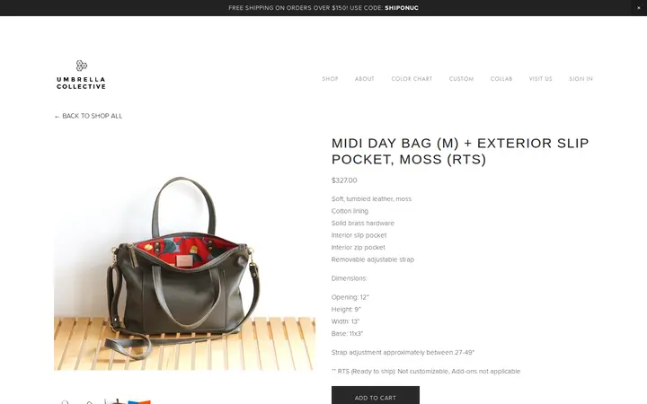 /shop/mididaybagmoss — Umbrella Collective