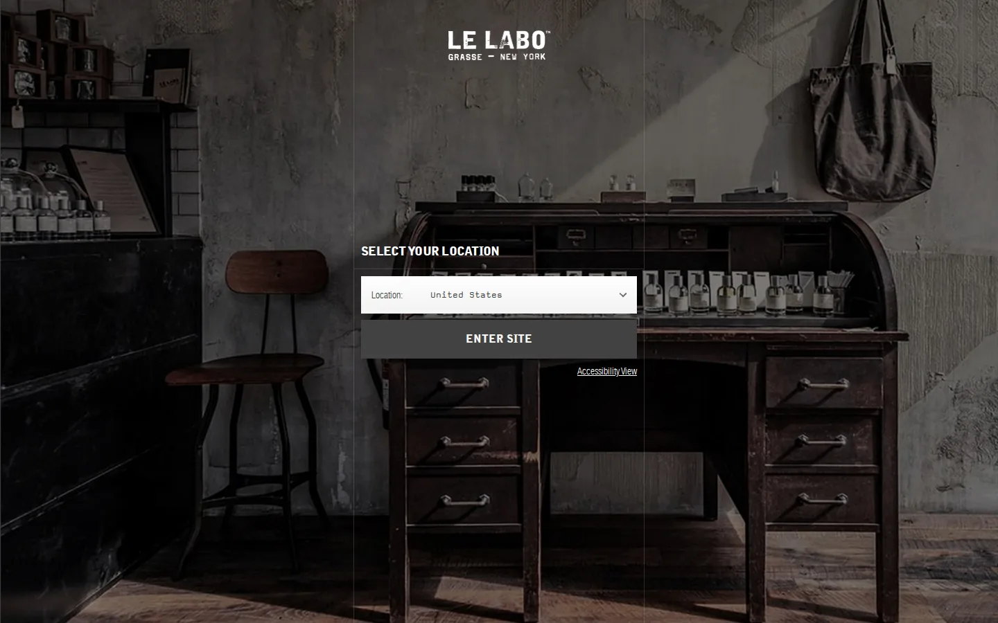 Captured website of Le Labo