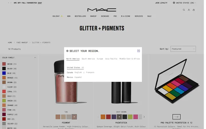 /collections/glitter-pigments — MAC