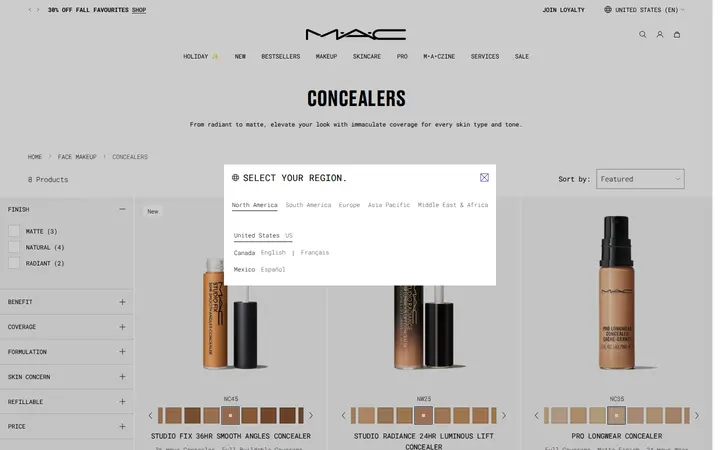 /collections/concealer — MAC
