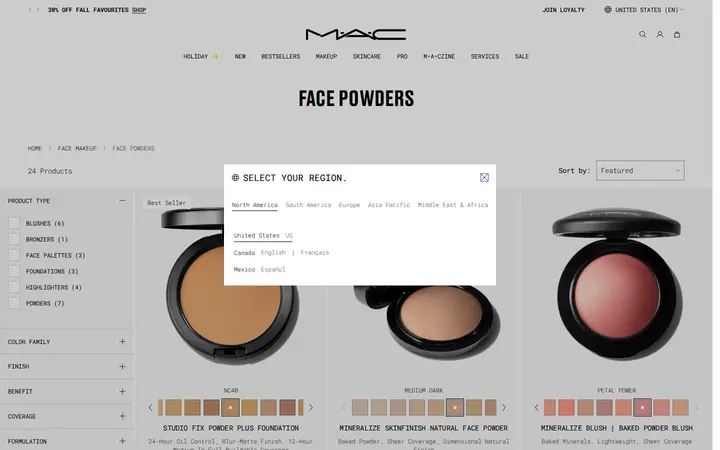 /collections/face-powders — MAC