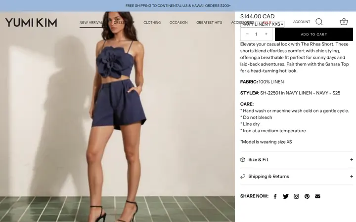 /collections/new-arrivals/products/rhea-short — YUMI KIM