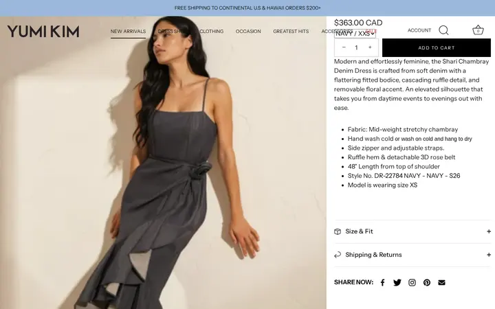 /collections/new-arrivals/products/shari-dress — YUMI KIM